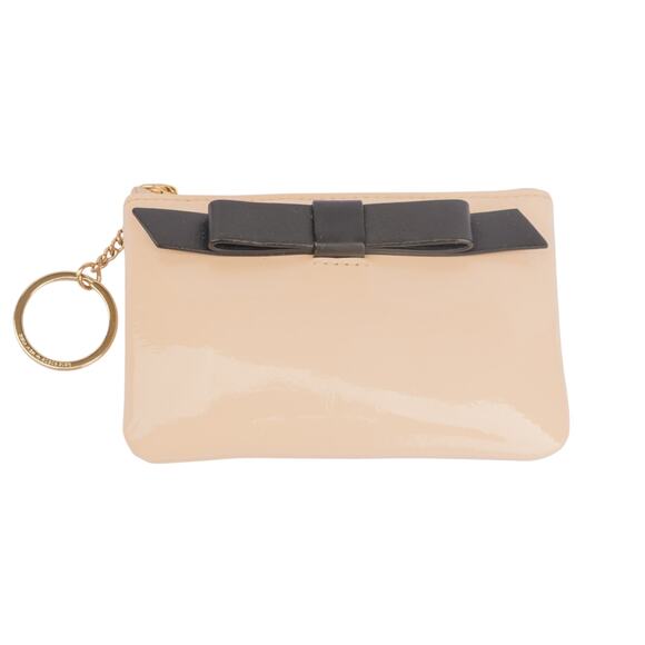 Small Coin Keychain KATE SPADE Zuzu Chelsea Park Pink Black Change Purse NWT - Picture 8 of 13